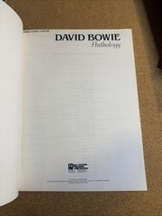 DAVID BOWIE Songbook Anthology Piano/Vocal/Guitar 216 pages PHOTOS New!!!