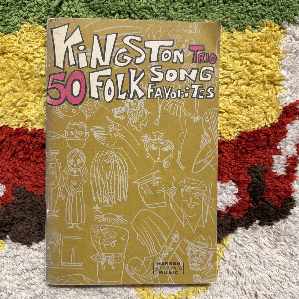 Vintage Kingston Trio Song Book 50 Folk Favorites 1963 RARE Sheet Music Tabs