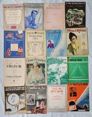 Antique & Vintage Sheet Music Lot 1800s-1940s Art Deco Illustrated Covers
