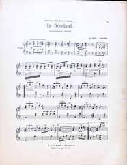 In Roseland Sheet Music Advanced Piano Solo Max Eugene Intermezzo Petite 1904