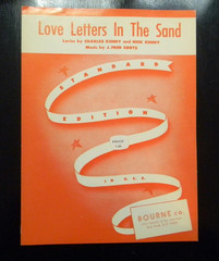 Love Letters In The Sand Sheet Music 1931 Bourne Co. Red Cover Standard Edition