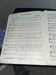 1957 LE ROY VAN DYKE sheet music THE AUCTIONEER