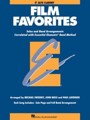 Film Favorites Alto Clarinet Essential Elements Band Method Sheet Music Book