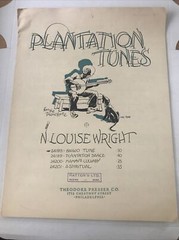 Plantation Tunes by N. Louise Wright 1928 piano sheet music 2C