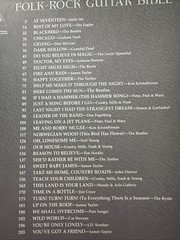 1960’s 1970’s Guitar Tab Songbook FOLK-ROCK GUITAR BIBLE 35 Songs 216 Pages New