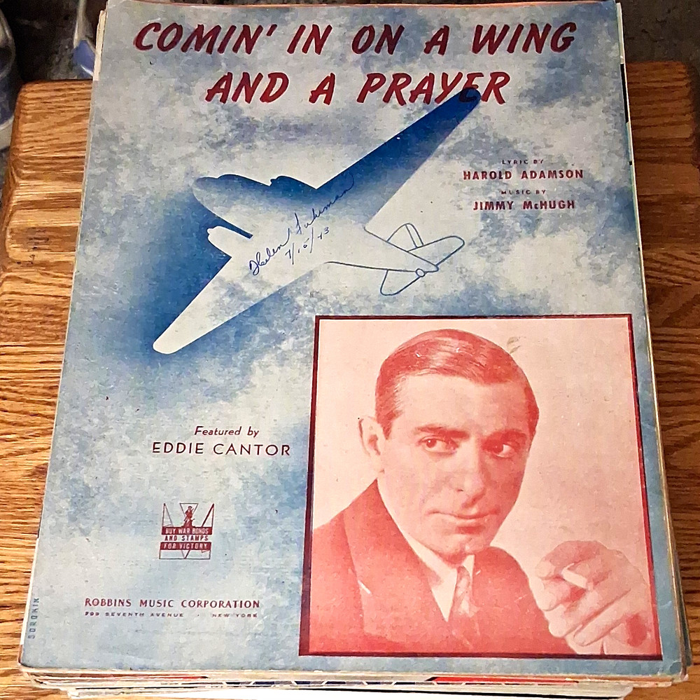 Robbins Music Comin&rsquo; In On a Wing and a Prayer Sheet Music Voice Piano Pop Solo