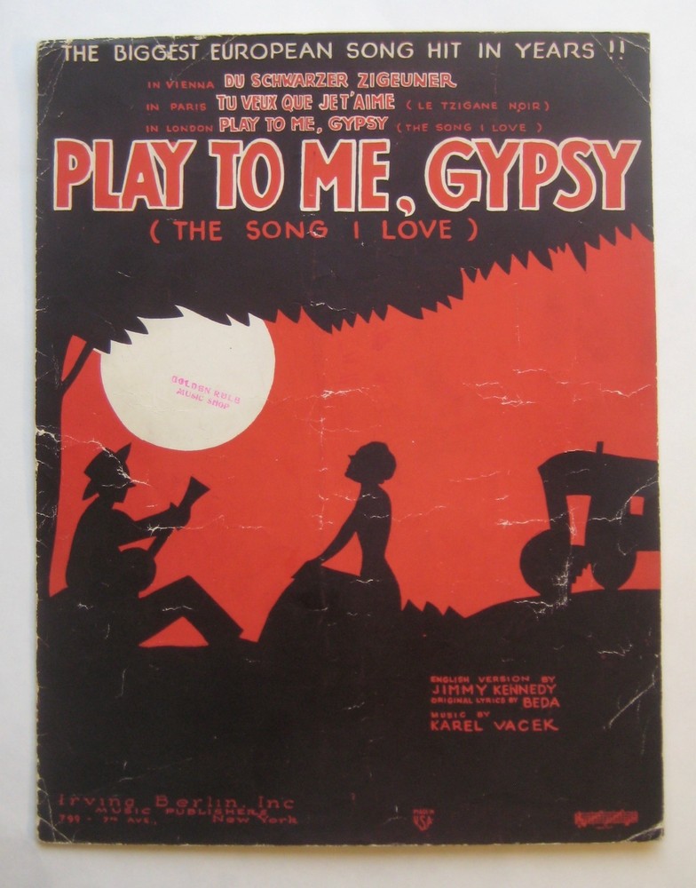 Play To Me, Gypsy (The Song I Love) by Jimmy Kennedy sheet music
