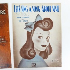 Vintage Sheet Music Lot 6 lbs. 1940&rsquo;s Wall Art Decor Amazing Graphics Framable