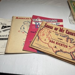 Lot of 4 Vintage Americana Songbooks And Sheet Music USA 250th