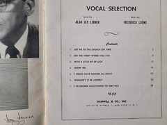 Vtg My Fair Lady Vocal Selection Voice Lyrics Piano Guitar Sheet Music Song Book