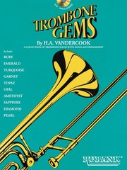 Trombone Gems Solo Collection Contest Sheet Music Rubank Play-Along Book CD Pack