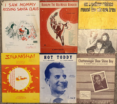 Vintage Piano Sheet Music Lot Of 33 Mixed Songs Classics Pop Folk Holiday Sheets