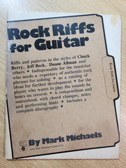 ROCK RIFFS FOR GUITAR – GUITAR TUTOR BOOK – FREEPOST – Pre-owned