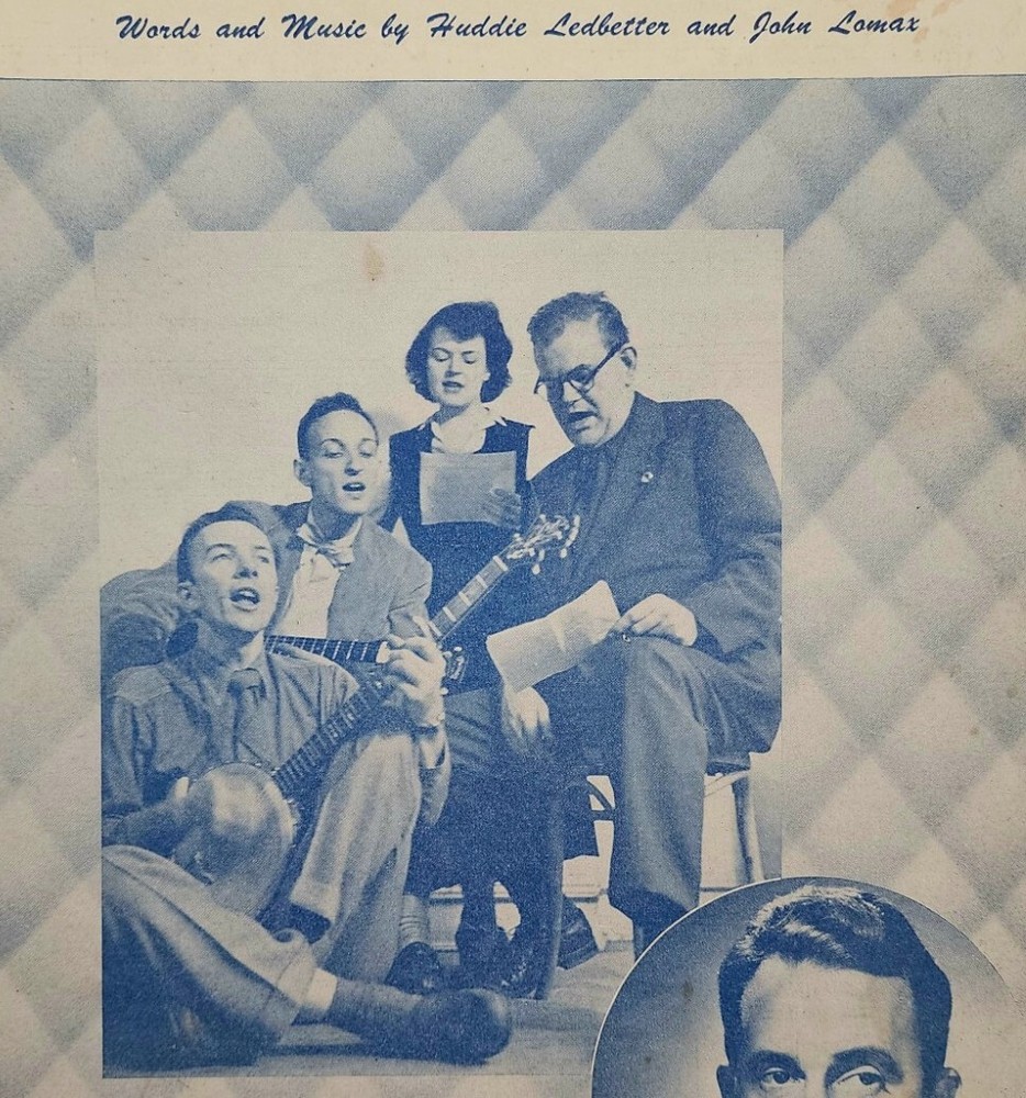 1950 Huddie Ledbetter Blues Folk Sheet Music The Weavers Goodnight Irene