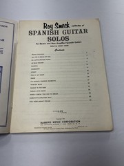 Vintage Roy Smeck Spanish Guitar Solos Sheet Music Book 1954 Robbins Music
