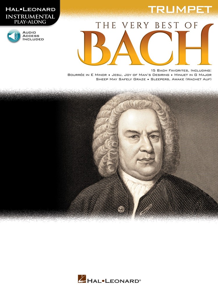 The Very Best of Bach for Trumpet Solo Sheet Music Play-Along Book Online Audio
