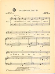Sheet Music I CAN DREAM CAN&rsquo;T I? feature by THE ANDREWS SISTERS ©1937