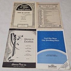 Chorale Sheet Music Lot of 44 Many Religious Some Show Tunes and more