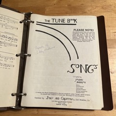 The Tune Book Songs by Yohann Anderson Compiled by Songs and Creations Inc, 1987