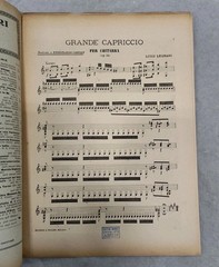 Luigi Legnani Op 34 Grande Capriccio Guitar Sheet Music Classical Italian Vtg