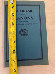 1930 Mozart Kanons German Choral Songbook Vocal Score Music Book Kallmeyer VTG