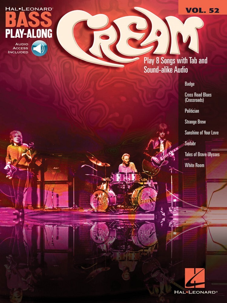 Cream Sheet Music Bass Play-Along Book and Audio NEW 000146159
