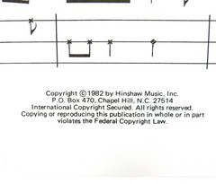 Keep Your Lamps Sacred Sheet Music 1982 Piano Conga Drums Clean SATB US Seller