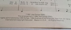 Billy Joel Allentown Sheet Music Lyrics Piano Vocal Guitar Cherry Lane Music Co.