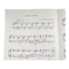 Vintage Sheet Music Sunrise Canter Piano Early Grades by Sarah Dittenhaver