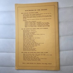 Vintage Songbook Sheet Music Spanish & Latin American Songs 1942 Krone Neil Kjos