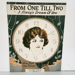 Antique 1924 From One Till Two (I Always Dream Of You) Sheet Music