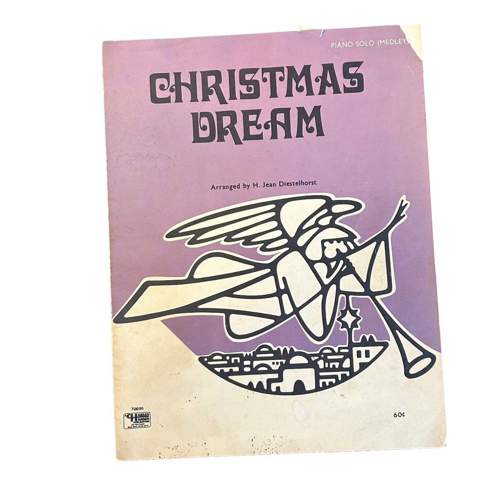 Vtg 1937 Christmas Dream Piano Solo Sheet Music Jean Diestelhorst Hansen Rare