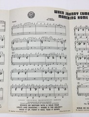 1941 Piano Sheet Music When Johnny Comes Marching Home Leeds Original Manuscript