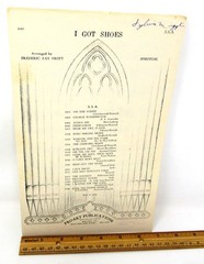 I Got Shoes Sheet Music Spiritual 1945 Piano SSA Womens Voices Swift US Seller