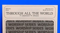 Choral Sheet Music « Through All The World » SATB Choraline Worship Series