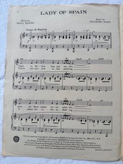 Vintage 1944 LADY OF SPAIN Sheet Music Words/Erell Reaves Music/Tolchard Evans