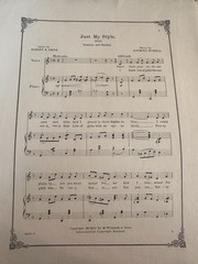 BB 1904 11×14 Revue Sheet Music FANTANA ‘Just My Style’ (duet)