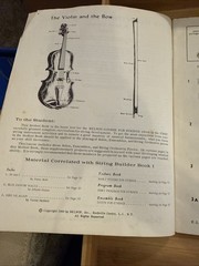 Vtg 1960 Belwin String Builder Book 1 Samuel Applebaum Violin Viola Cello Bass