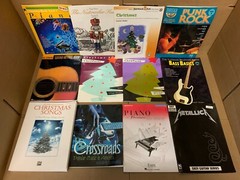 Lot of 10 Music Sheet Choral Lessons Chord Song Guitar Piano Book Set RANDOM Mix