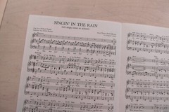 Rare Old Sheet Music Singin&rsquo; in the Rain German English I Sing When It Snows