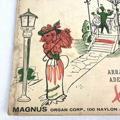 SONGS OF THE GOLD OLD DAYS Sheet Music 1960 For The Magnus Chord Organs Book 103