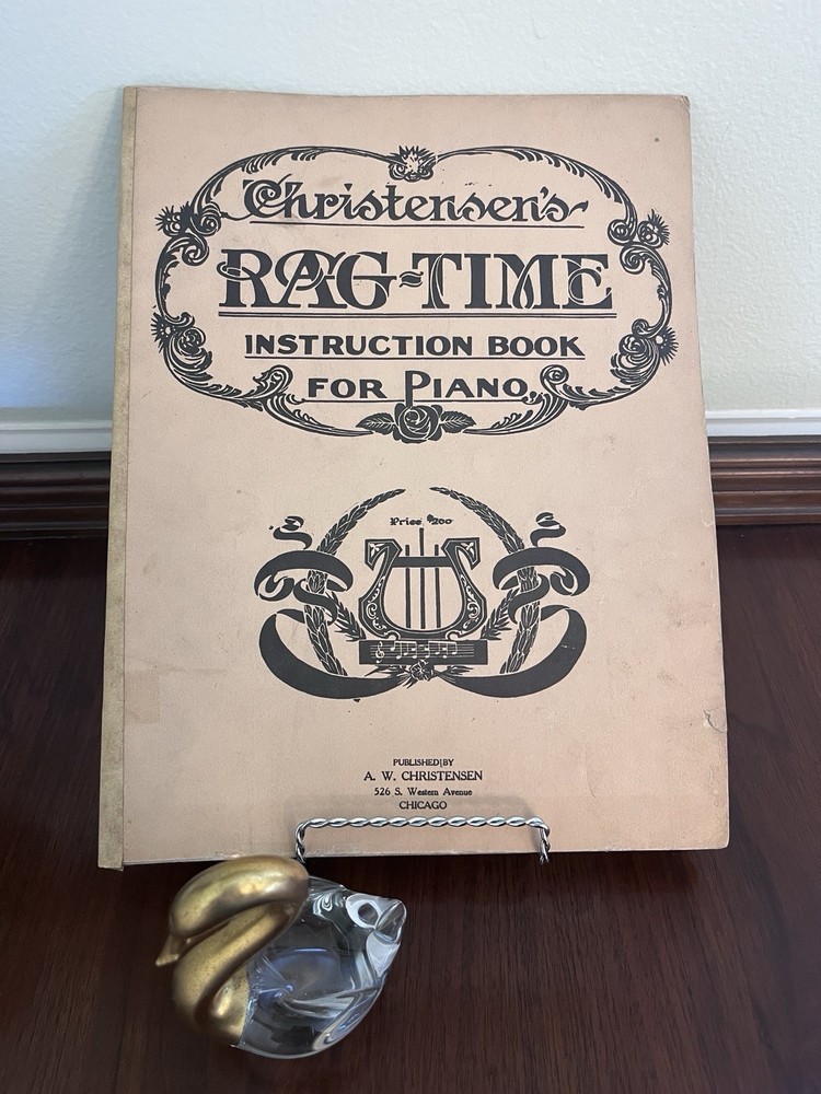 AW Christensen Rag-Time Instruction Book For Piano Copyright 1909
