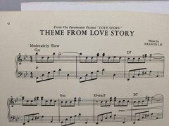 Theme From Love Story Sheet Music Soundtrack Piano Solo F5AD
