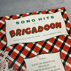 Vintage Brigadoon Song Hits Sheet Music Songbook Piano Solo Singer Sam Fox USA