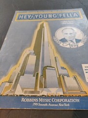 « Hey! Young Fella&rsquo;, Fields/McHugh Vintage Sheet Music Circa 1933, Robbins Music