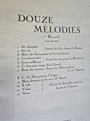 2 Songbook FRANIC POULENC Piano solo choir Orchestra Sheet Music Douze Melodies