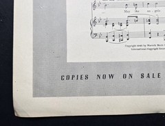 Evry Night About This Time Sheet Music Piano Vocal Guitar Monaco 1942 USA SELLER