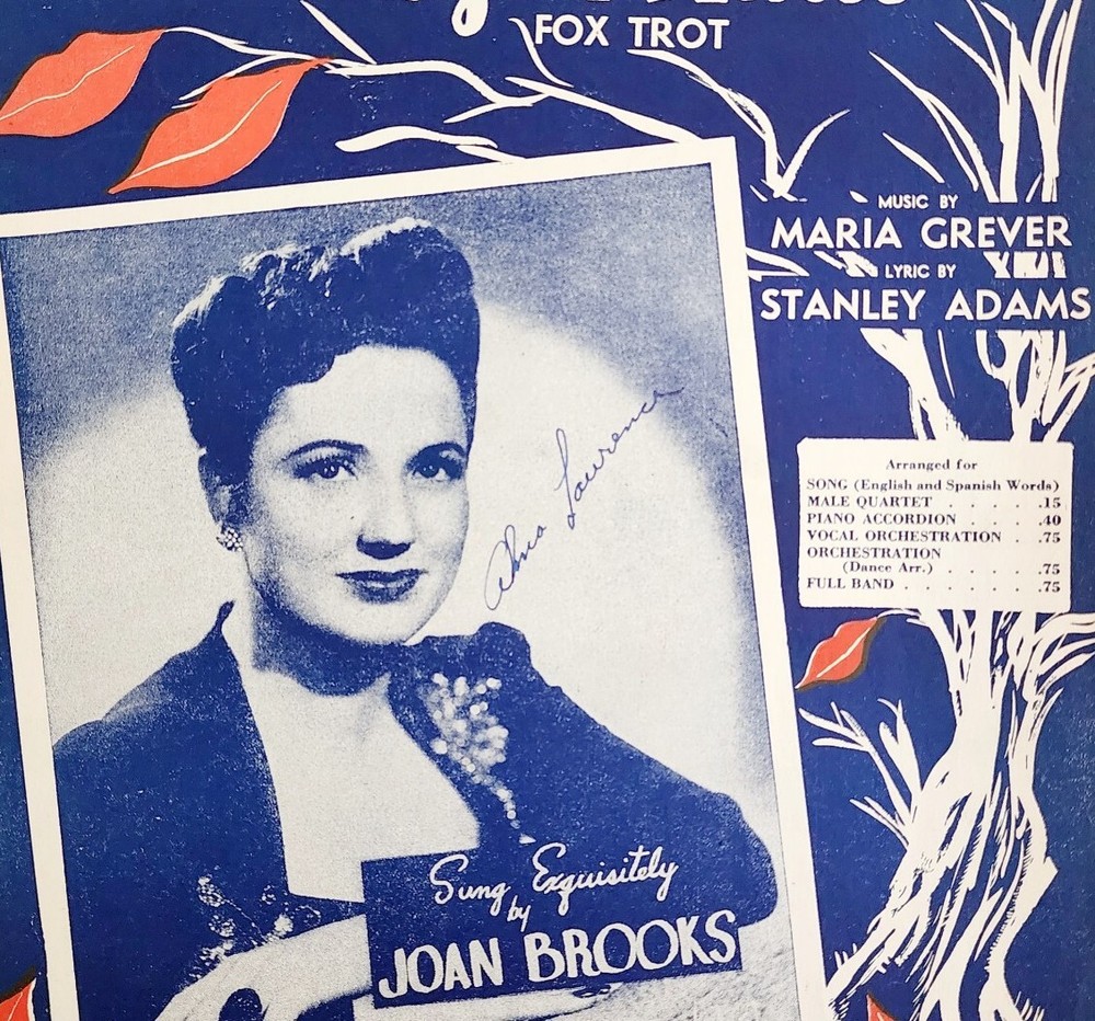 1934 Fox Trot Sheet Music Jazz What A Diff&rsquo;rence A Day Made Joan Brooks Antique