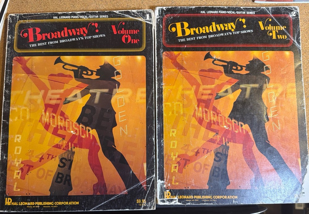 Broadway! Songbook Lot 2 Best From Broadway’s Top Shows Vol. 1&2 ( 1981) Good