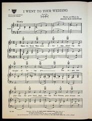 1952 I Went to Your Wedding w/ Actress Singer Patti Page Pop Vintage Sheet Music